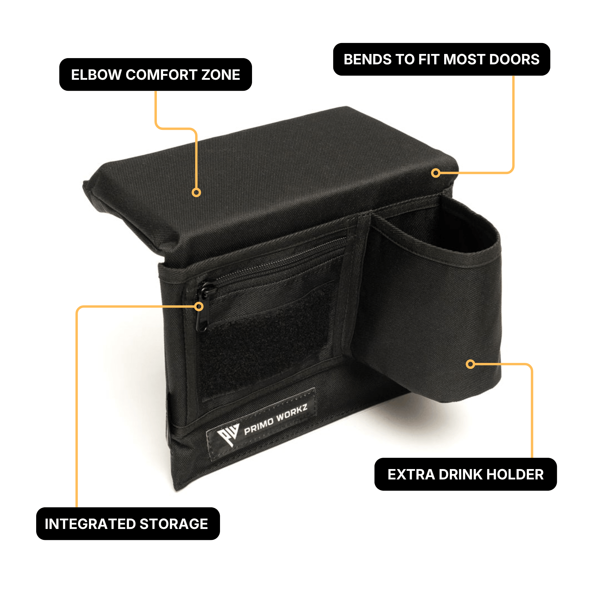 Universal Armrest with Cupholder